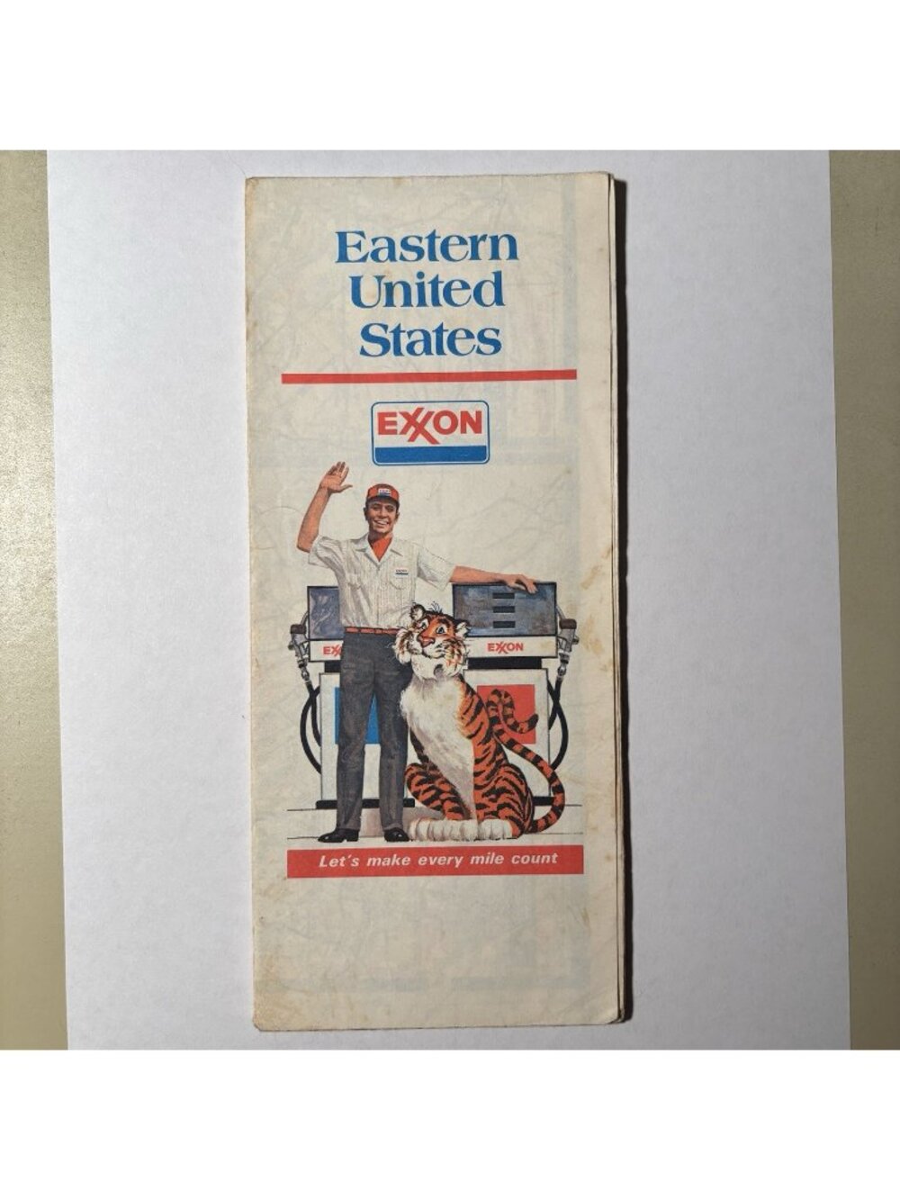 Vintage Exxon Oil Gas Eastern United States Travel Tourism Road Map 1977-78